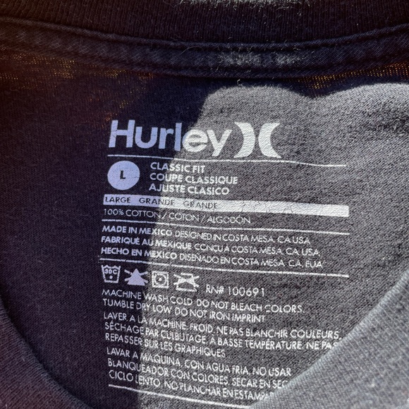 Black Hurley T-Shirt - Picture 4 of 4